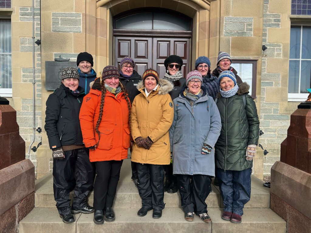 Group of Green Badge Guides for Shetland 2023